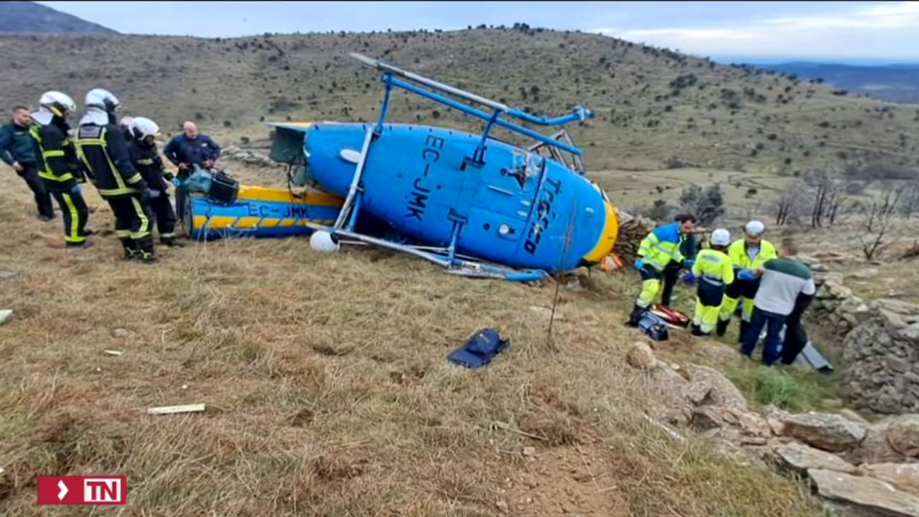 Detenido por positivo en drogas el piloto de helicóptero de la DGT accidentado en Robledo de Chavela