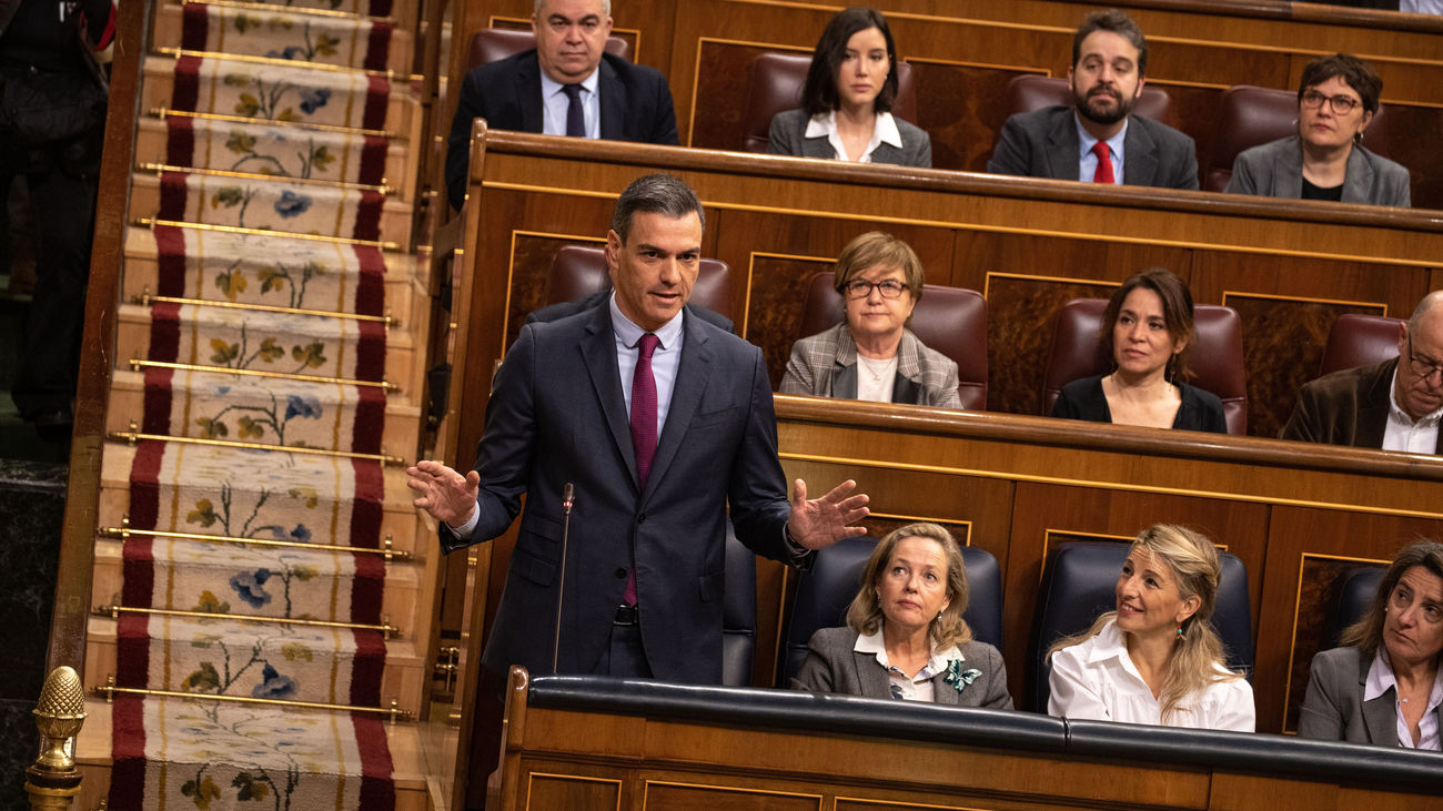 Pedro Sánchez, en el Congreso