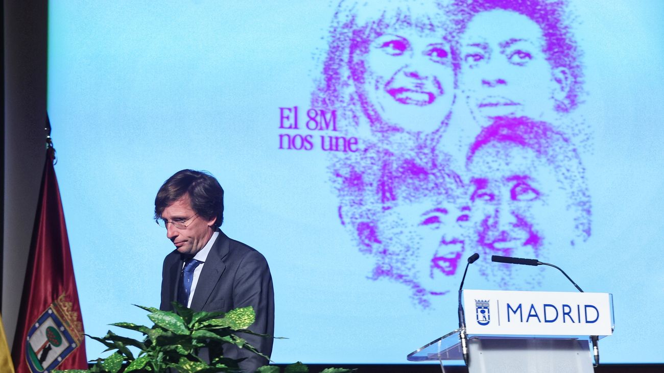 José Luis Martínez-Almeida, en el acto conmemorativo del Día Internacional de la Mujer