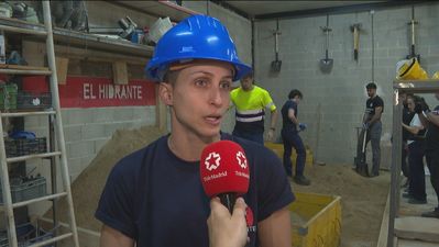 Virginia, primera bombera especialista del Ayuntamiento de Madrid