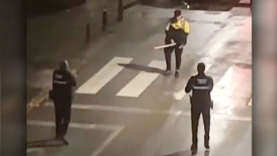 Detienen a un joven que paseaba por Barbate armado con una catana y un cuchillo