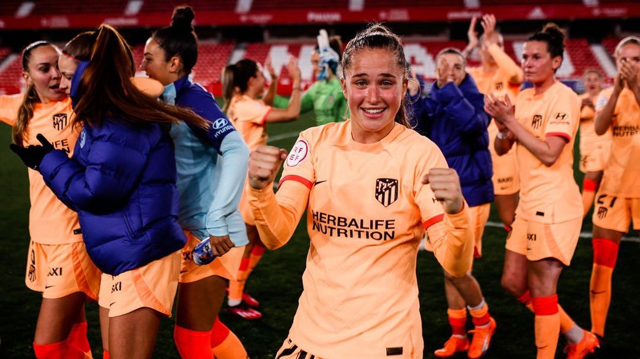 El Atlético de Madrid golea 3-0 al Granada y se clasifica para la fase final de la Copa de la Reina