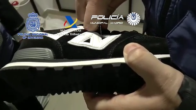 Intervenidas más de 133.000 pares de zapatillas falsificadas en Fuenlabrada