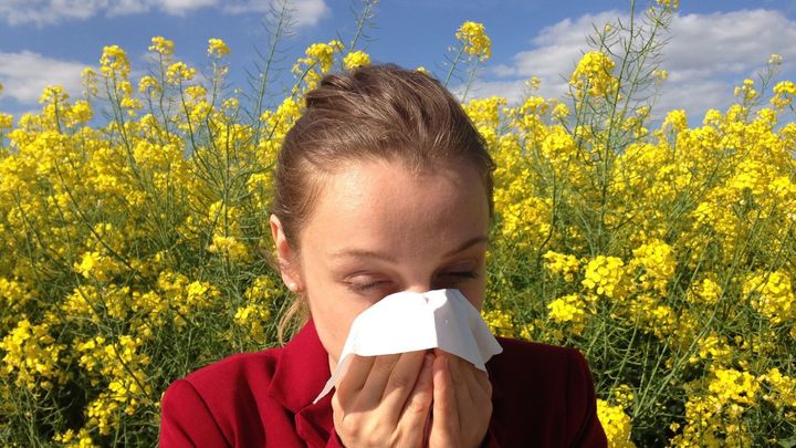 A person with a pollen allergy / PUBLIC DOMAIN