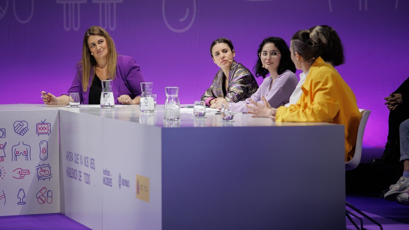 Irene Montero en el acto institucional por el 8-M