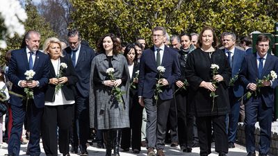 Homenaje a las víctimas del 11-M en el Bosque del Recuerdo