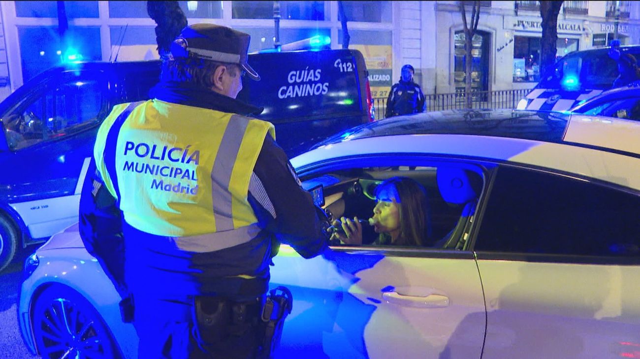 Noche de controles en Madrid: más positivos por drogas que por alcohol