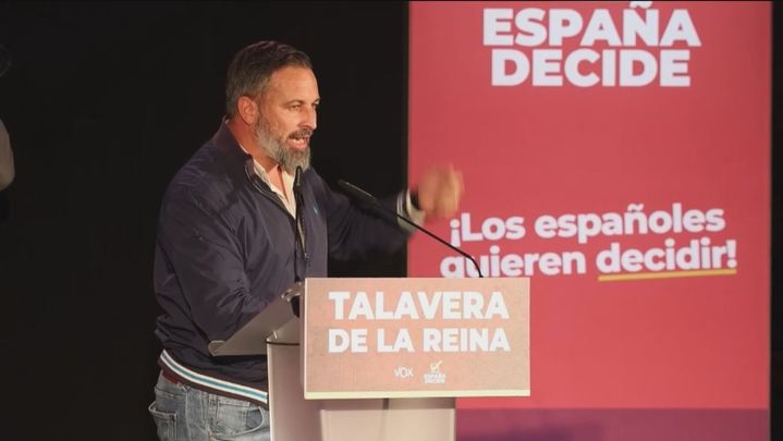 El líder de Vox, Santiago Abascal / Telemadrid