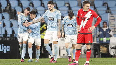 El Rayo Vallecano  alarga su racha negativa  tras perder 3-0 con el Celta