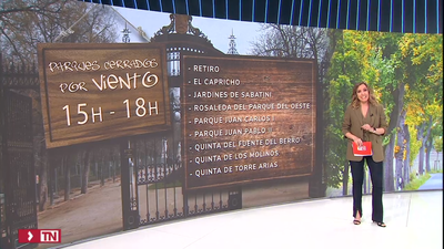 Madrid cierra El Retiro y los grandes parques por el viento