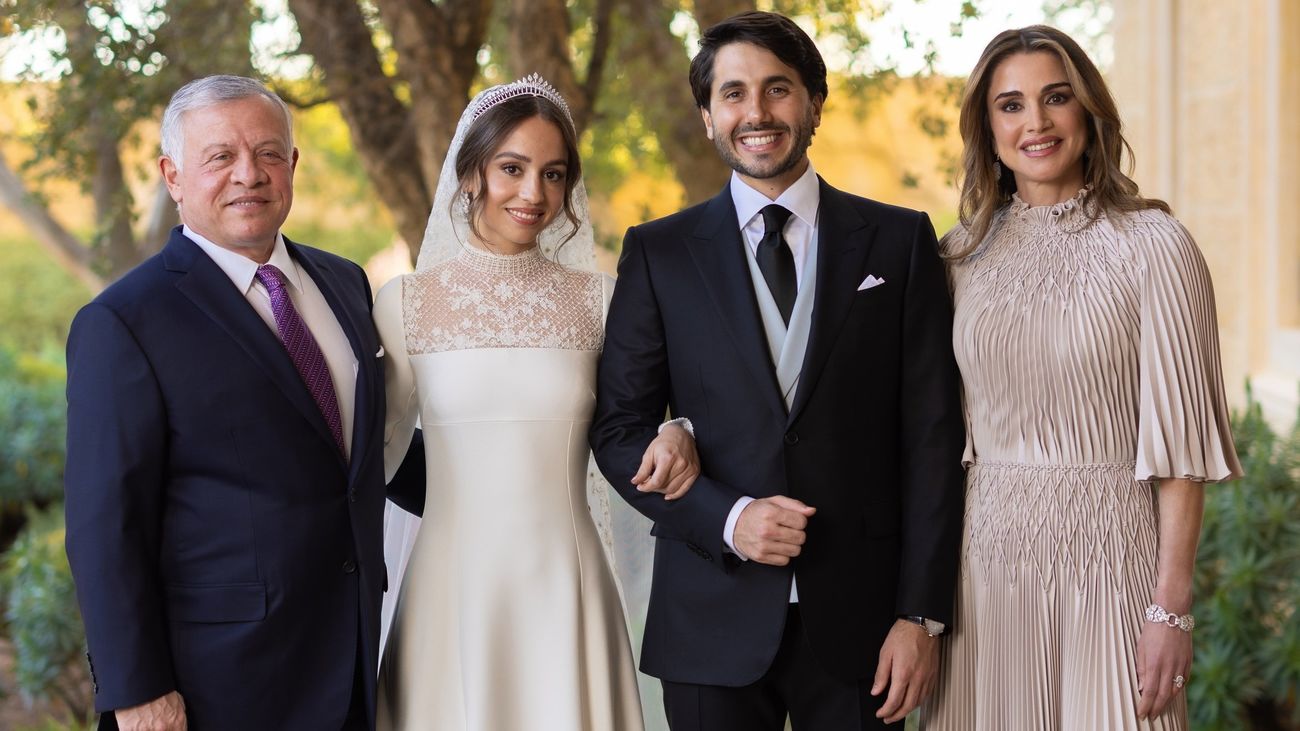Así fue la espectacular boda de la princesa Iman, hija de Rania de Jordania