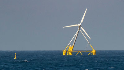 España produce su primer kilovatio con un sistema de energía eólica flotante TLP