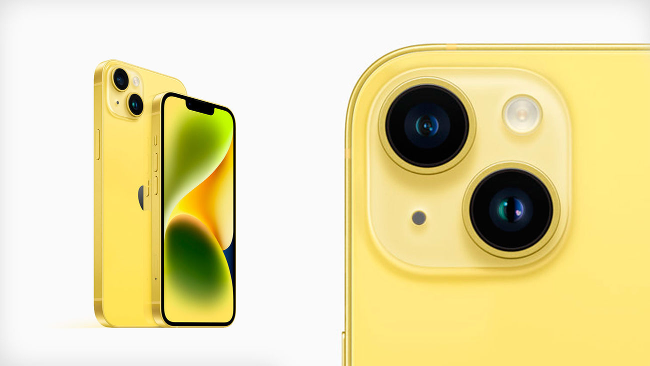 Nuevo modelo en amarillo de la gama iPhone 14