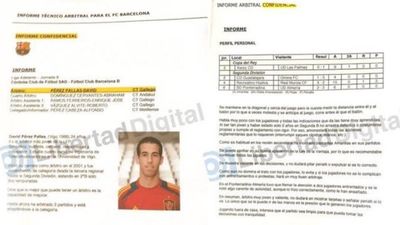Salen a la luz dos 'informes arbitrales confidenciales' que Negreira envío al Barça