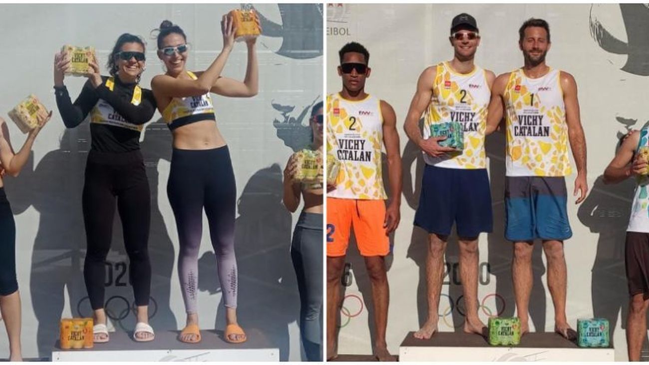 Elizaga-Soler y Pickert-Guyonvarch ganan el tercer torneo del Circuito de Vóley Playa de Madrid