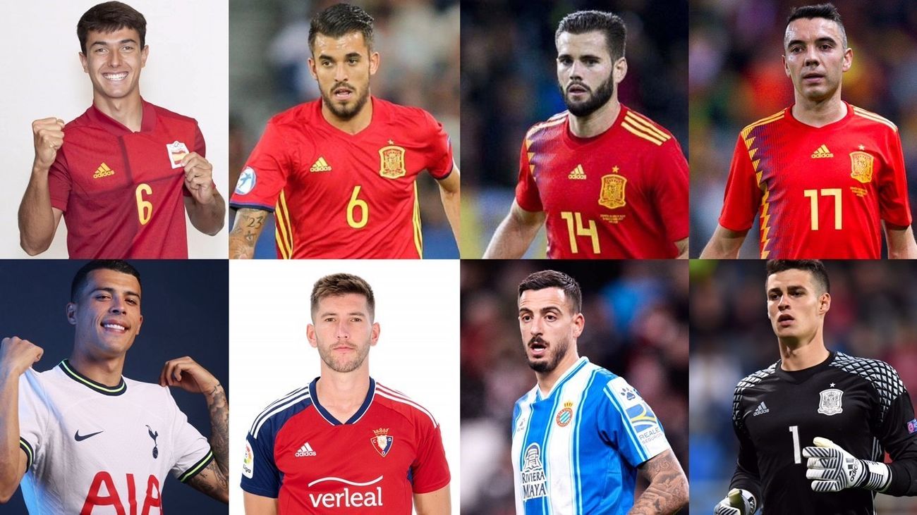 Aspas, Joselu, David García, Nacho, Ceballos, Kepa, Porro, Zubimendi, en la revolución de De la Fuente