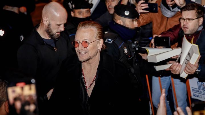 Bono durante una conferencia de prensa en Madrid / EUROPA PRESS