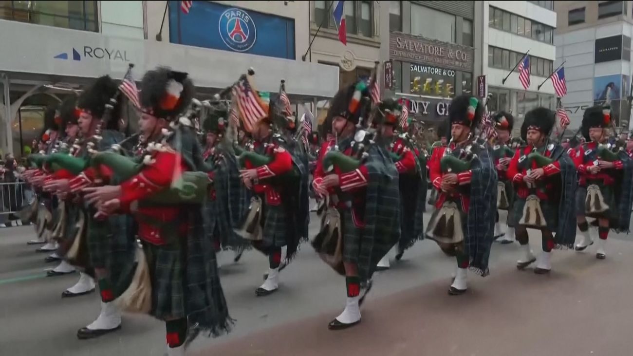 300 gaiteros desfilan por San Patricio este sábado en Madrid