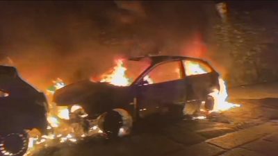 Detenida una mujer de 50 años como presunta autora de la quema de 21 coches en Tui