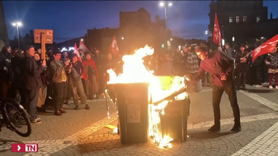 Casi 300 detenidos en otra noche de incidentes en Francia por las pensiones