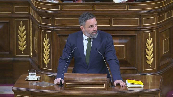 El líder de Vox, Santiago Abascal / TELEMADRID