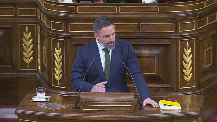 El líder de Vox, Santiago Abascal / TELEMADRID