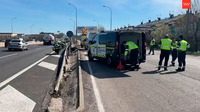 Un motorista herido muy grave en la A-4 en Valdemoro