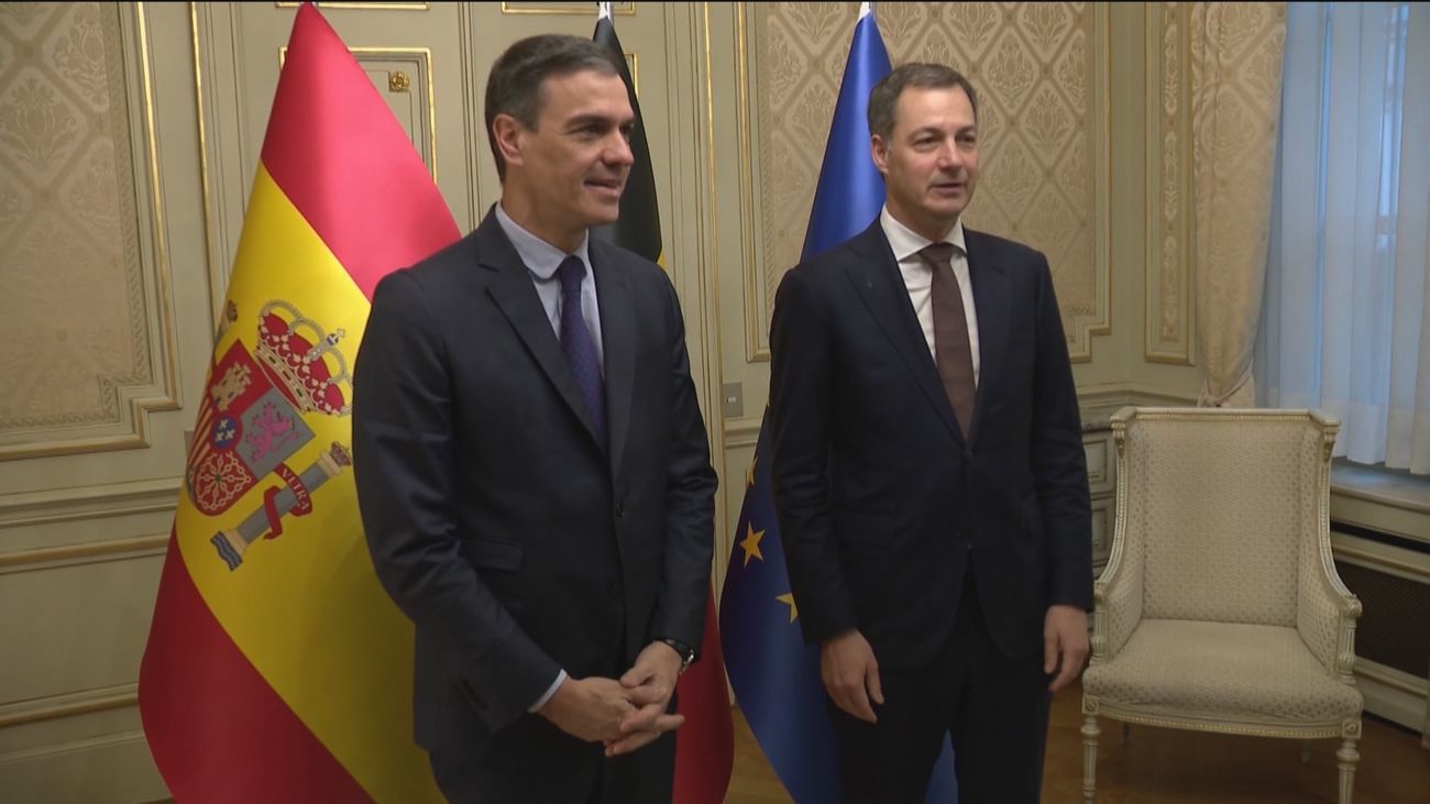 Sánchez se reúne en Bruselas con De Croo y Scholz