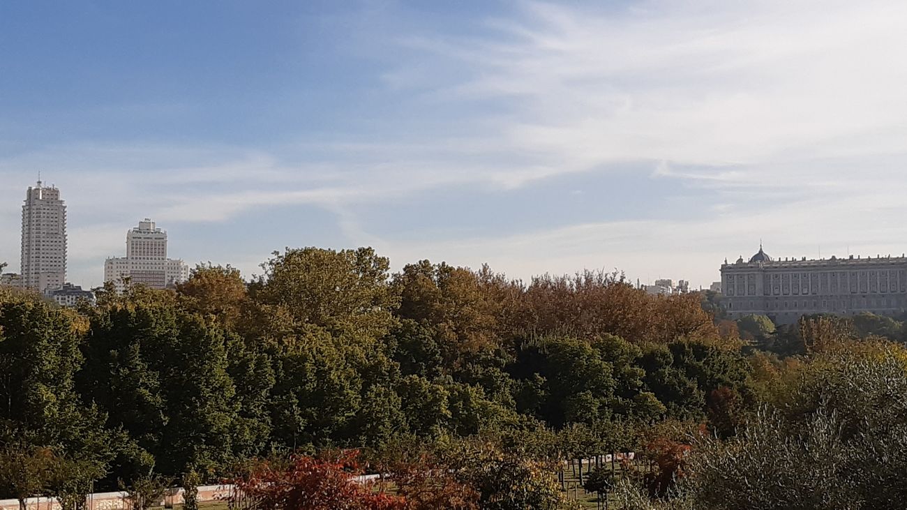 Vista desde el mirador de la Huerta de la partida, entre Madrid Río y la Casa de Campo