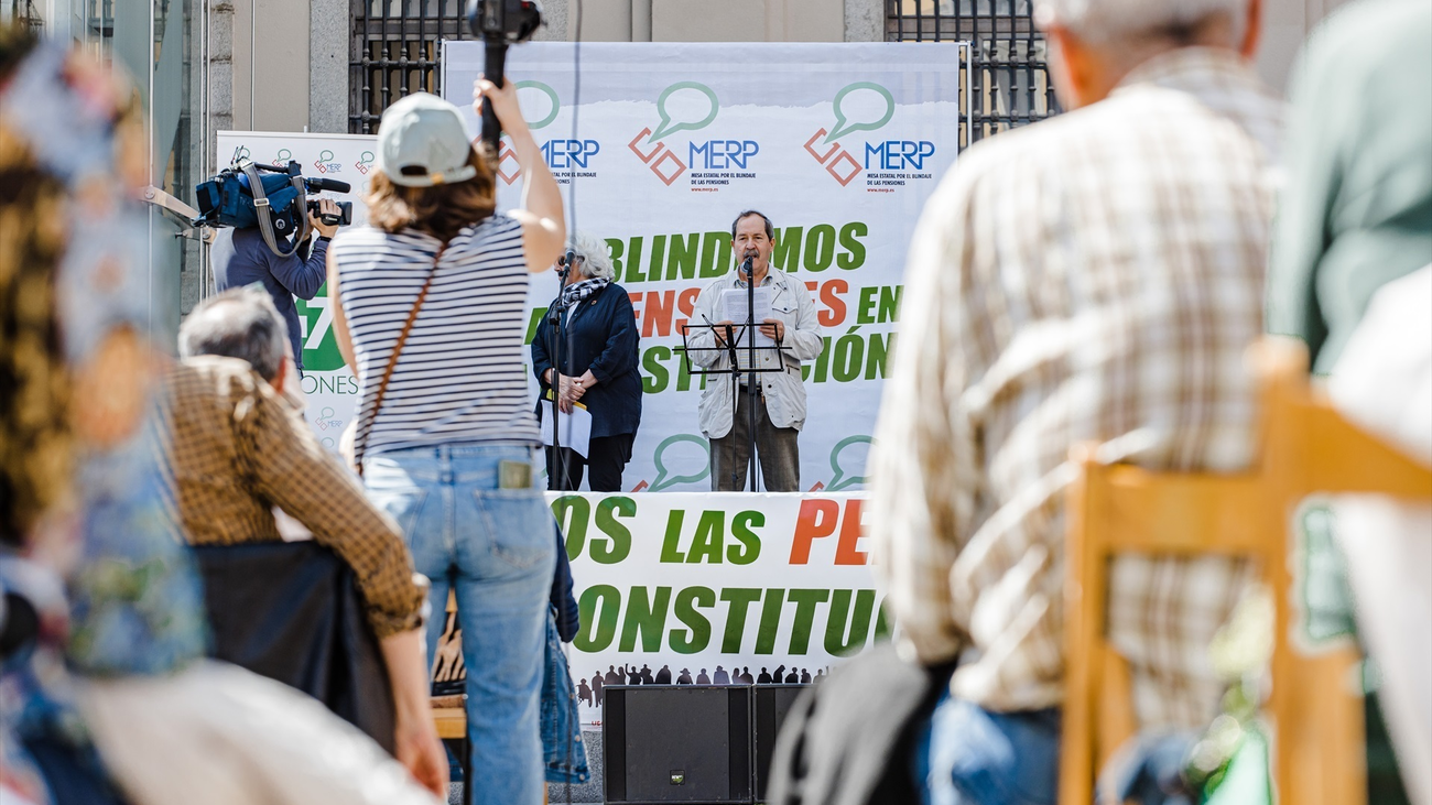 Concentración en Madrid para que las pensiones queden blindadas por la Constitución