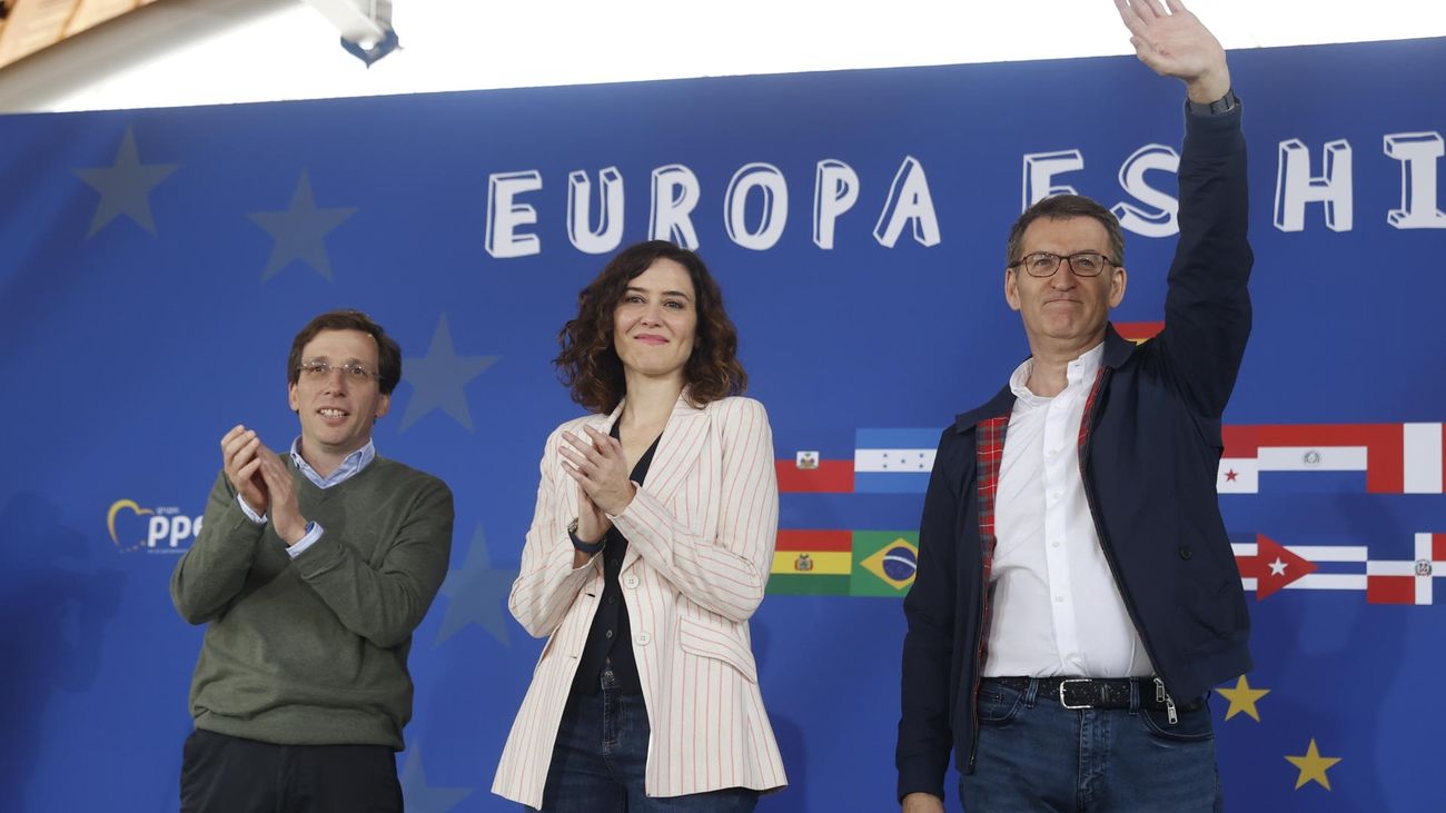 Ayuso, Almeida y Feijóo llaman al voto hispano para dejar atrás  "los años nefastos" de Sánchez