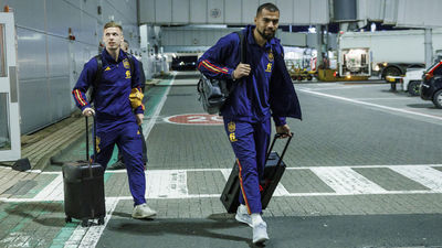 La Selección española llega a Glasgow para enfrentarse a Escocia