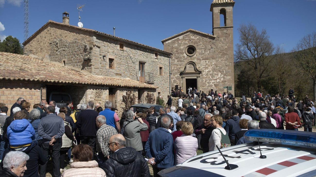 Decenas de personas participan en una misa en Cataluña para pedir que llueva