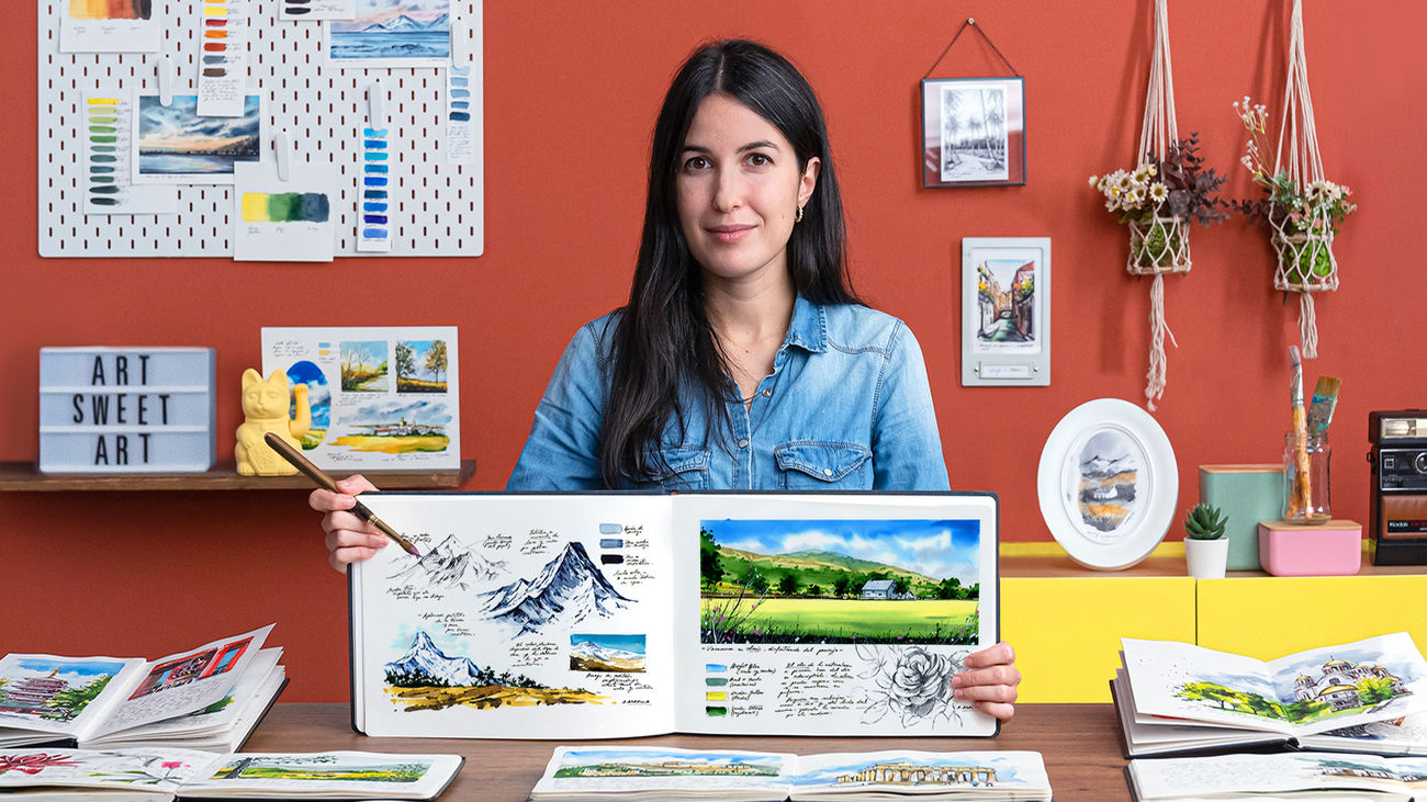 Alicia Aradilla: "Pintar te hace vivir un viaje de otra manera"