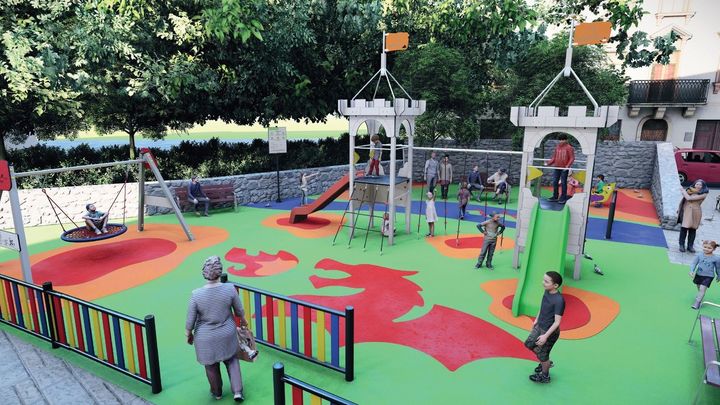 Las cuentos inspiran la renovación de la zona infantil del Parque ‘Felipe Rivas’ en Orusco