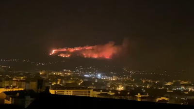 Preocupación en Oviedo por el incendio en el monte Naranco