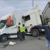 El choque de un camión con una furgoneta en la M-50 provoca un atascazo kilométrico durante 4 horas