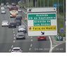 Retenciones de tráfico en las salidas de Madrid