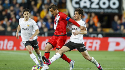 Reparto de puntos, 1-1, en Mestalla entre el Rayo Vallecano  y el Valencia