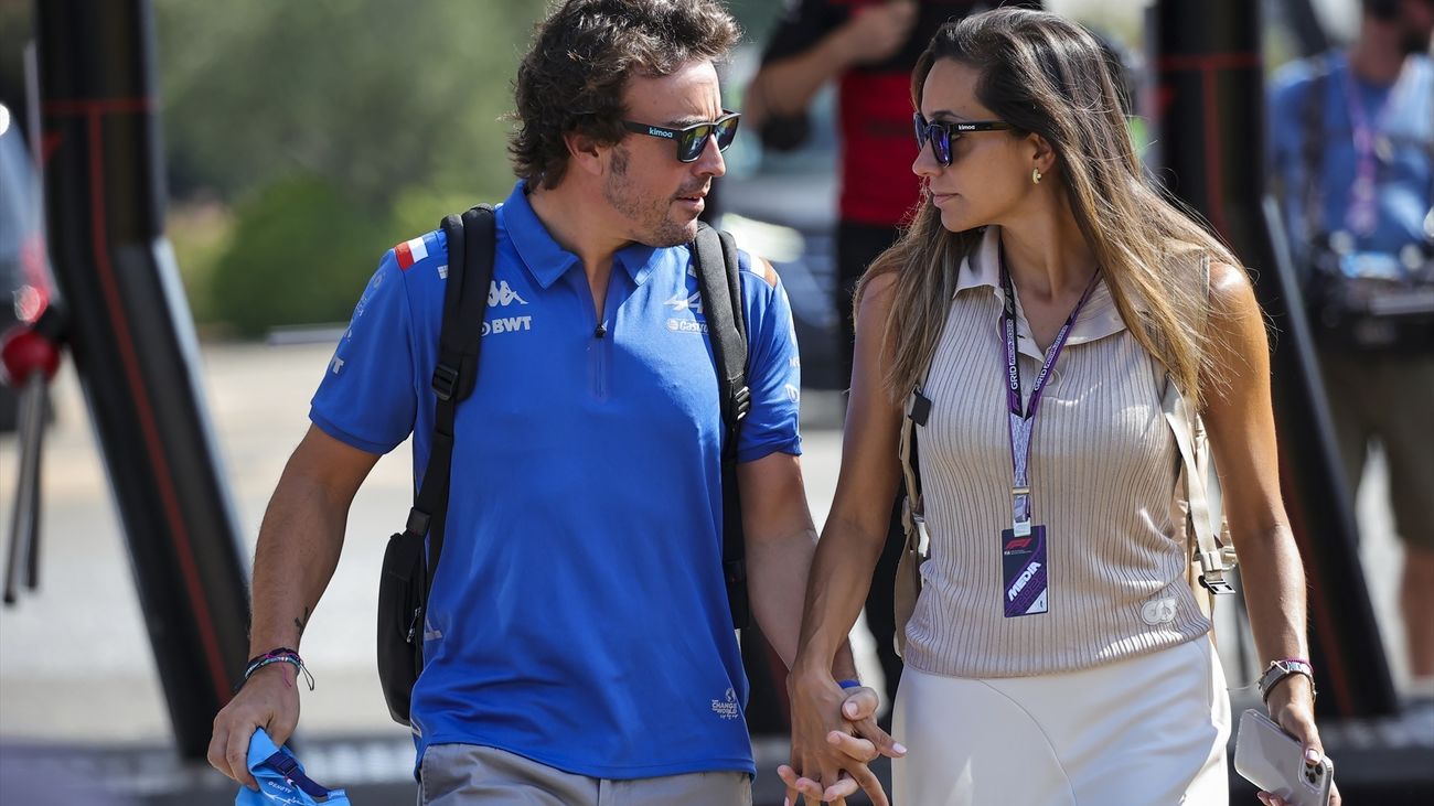 Fernando Alonso junto a  Andrea Schlager