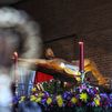 El Cristo del Camino cumple su tradicional recorrido por el barrio de Delicias en el Lunes Santo de Madrid