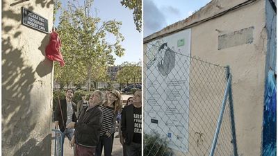 Roban la placa de Robert Capa en Vallecas y su calle 'desaparece' en Latina