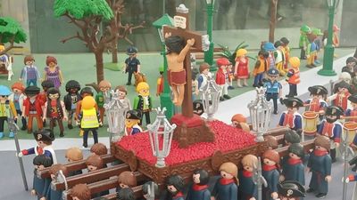 Un Viacrucis con 85 clicks de Playmobil en la Semana Santa de Getafe