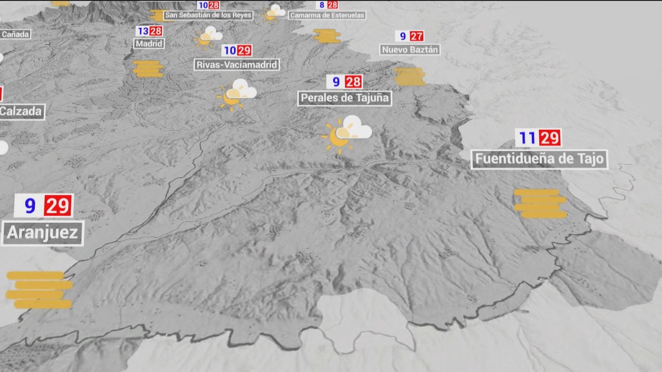El tiempo en Madrid este lunes: Máximas de 29 grados en la región
