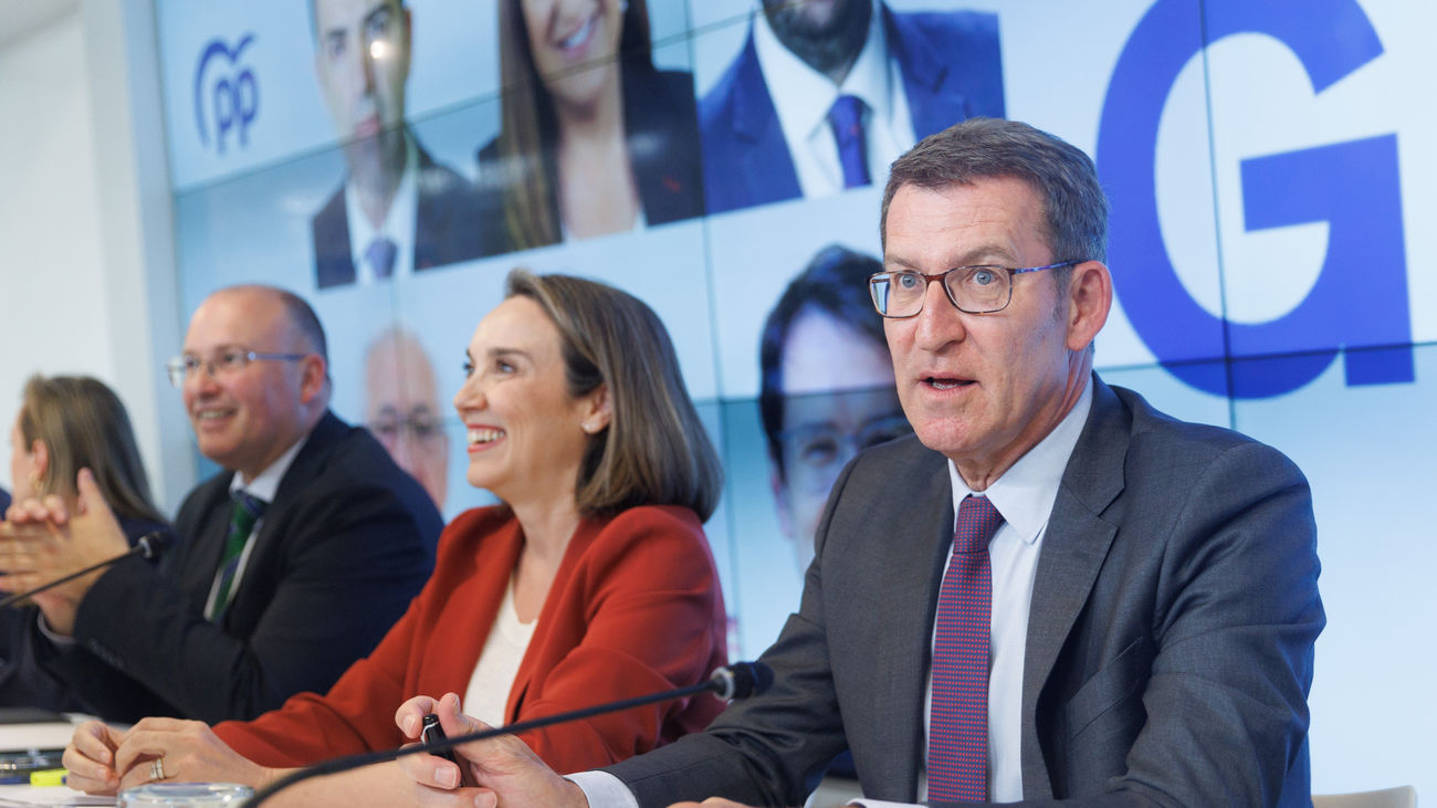Feijóo fija al PP la meta de ser primera fuerza el 28M y se hace "corresponsable" del resultado