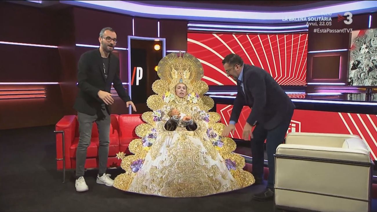 Imagen un un programa de la TV3 que bromeaba sobre la 'Virgen del Rocío'