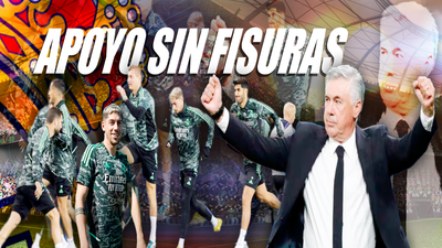 Fede Valverde, arropado por sus compañeros del Real Madrid