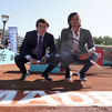 Feliciano López y Almeida inauguran la pista del Mutua Madrid Open en Colón