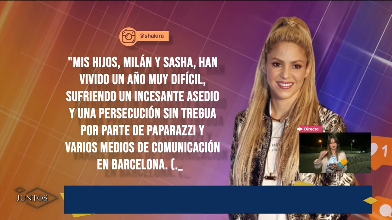 Shakira pide que no persigan más a sus hijos: "Milan y Sasha han vivido un año muy difícil"