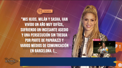 Shakira pide que no persigan más a sus hijos: "Milan y Sasha han vivido un año muy difícil"